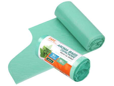 Мешки для мусора AROMA BAGS 18 л, аромат мяты, 30 шт., 13 x 4.5 x 4.5, 00750, Simple Solution (00750)