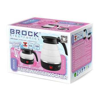 Складной дорожный чайник BROCK WK 0904 BK 0,5 л, 500 Вт (WK 0904 BK)