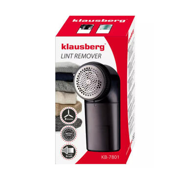 Pūku noņēmējs, ar baterijām darbināms, melns ar rozā zelta krāsu, KB 7801, Klausberg (KB 7801)