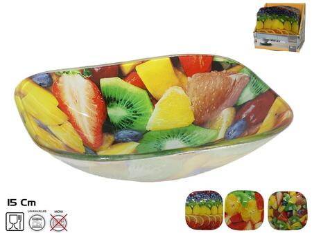 Квадратная стеклянная миска, 3 вида, 4 x 15 x 15 см, KITCHEN&GO (8445393278858)