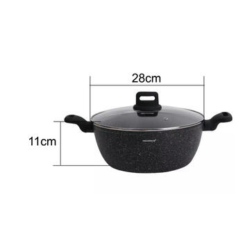 Katls, melns marmors, Ø28cm, 5.71L, KB 7672, Klausberg (KB 7672)