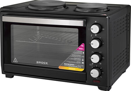 Духовка с эл. поверхностями BROCK TO 4802 BK 48L 2000W (TO 4802 BK)