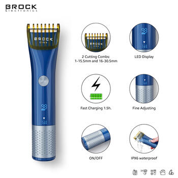 Машинка для стрижки волос BROCK BHC 3001, 3 Вт (BHC 3001)