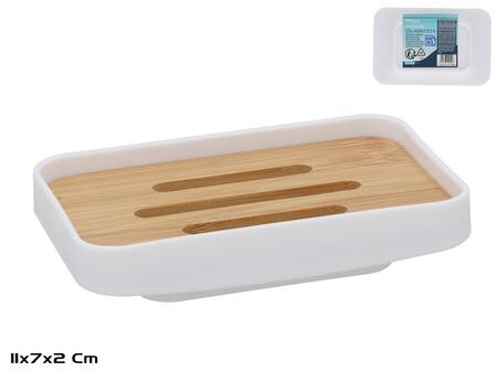 Бамбуковая мыльница для ванной, 12.00 x 8.00 x 3.00, BATH&GO (8445393592596)