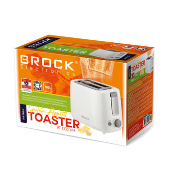 Тостер BROCK BT 1006 WH, 700 Вт (BT 1006 WH)