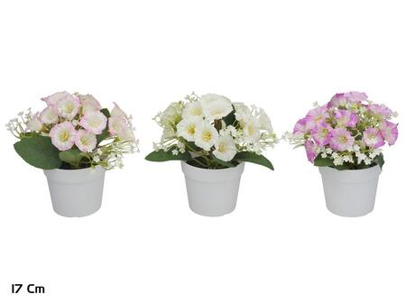 Mākslīgais narciss ar gipsofilu podā 17 cm, 17x17x17 cm, LITO (8445393569239)