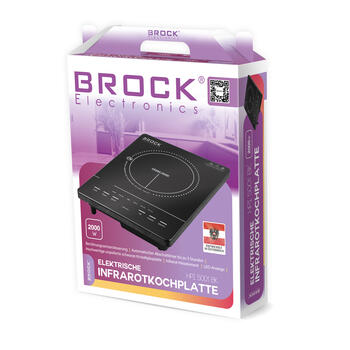 Elektriskā infrasarkanā plīts BROCK HPI 5001 BK 2000W (HPI 5001 BK)