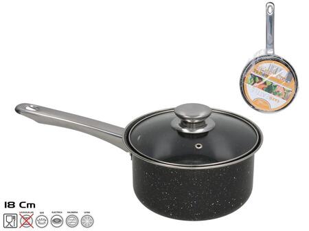 Katliņš ar vāku 18 cm, 18x33,5x13 cm, KITCHEN&GO (8445393534565)