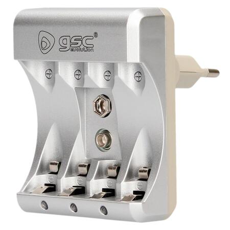 Зарядное устройство GSC evolution для 4 x AAA/AA и 1 x 9V аккумуляторной батарейки, 106005011 (106005011)