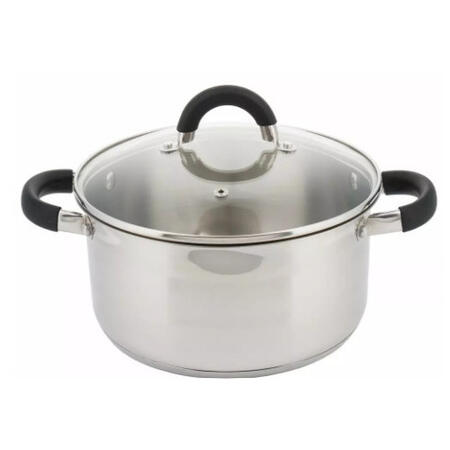 Nerūsējošā tērauda katls Ø24cm 6.0 L Kinghoff. KH 4346 (KH 4346)