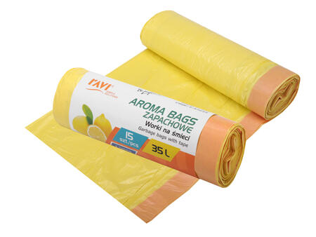 Мешки для мусора AROMA BAGS 35 л, аромат цитруса, 15 шт., 20 x 5 x 5, 00763, Simple Solution (00763)