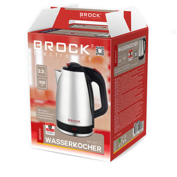 Электрический чайник BROCK WK 0617 S 2.2л, 1500Вт (WK 0617 S)