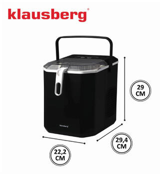 Automātiskais ledus pagatavotājs, 100 W, 1,2L tvertne, LED panelis, KB 7883, Klausberg (KB 7883)