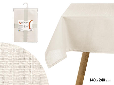 Полиэстеровая скатерть 140×240 см, перламутровый, 95059, Kinvara (95059)