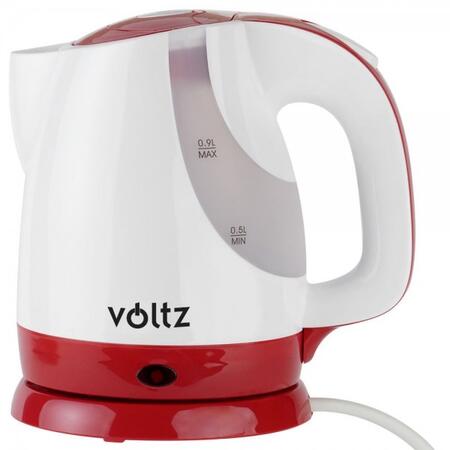 Электрический чайник Oliver Voltz 55551230FR, 1300Вт, 0.9л, беспроводной, бело-красный (55551230FR)