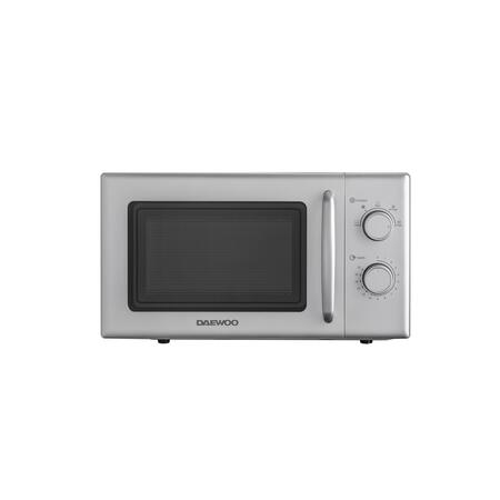 Микроволновая печь Daewoo KOR 6S20S 2, 20 л, 700 Вт, 5 уровней мощности, звуковой сигнал, серебриста (KOR 6S20S 2)