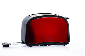 Большой тостер BROCK BT 1002 RD, 800 Вт, красный (BT 1002 RD)