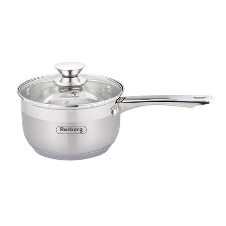 Katls ar vāku, 18 cm, 2.5L, Nerūsējošais tērauds, 5R1210H18K, Rosberg (5R1210H18K)