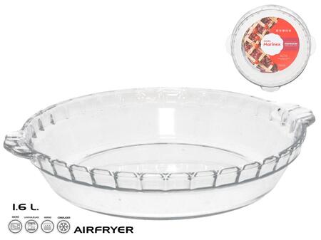 Стеклянная форма для запекания 28x25,5x5 см 1,6 л, MARINEX. Сделано в Бразилии (7891155064916)