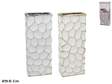 Керамическая ваза 12 x 7,5 x 29,5 см, 2 вида, DECORLIFE (8445393539959)