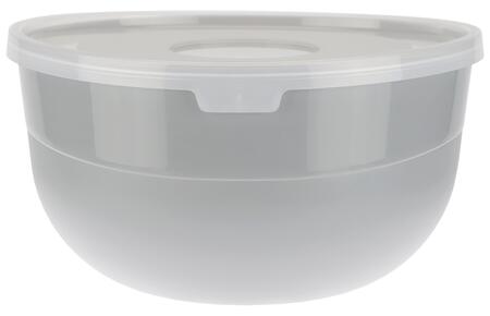 Миска с крышкой, 1,2 л, серая, 9 x 16.5 x 16.5, 91315, RAVI Decor (91315 GY)