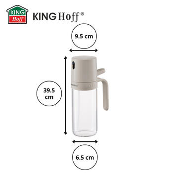 Eļļas un etiķa izsmidzinātājs, 250 ml, stikls, KINGHOFF KH 2005 (KH 2005)