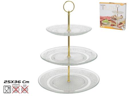3 līmeņu kūku statīvs, 36 x 25 x 25 cm, KITCHEN&GO (8445393529363)