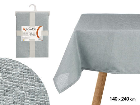 Полиэстеровая скатерть 140×240 см, светло-голубой, 95078, Kinvara (95078)