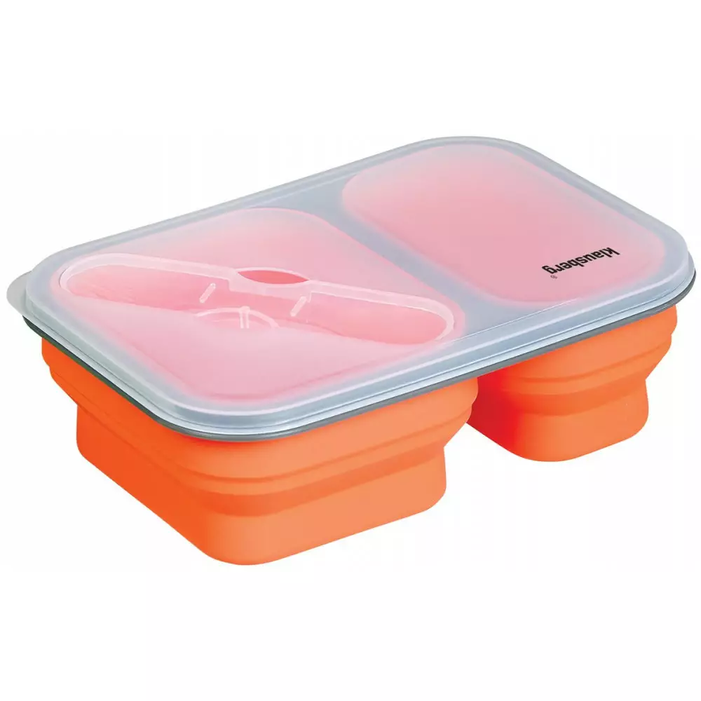 Pusdienu kaste, silikona, dažādas krāsas, 900ml, KB 7023, Klausberg (KB 7023)