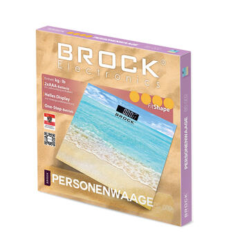 Весы BROCK BS 002 2 батарейки типа ААА (в комплекте) 30*30 cm (BS 002)