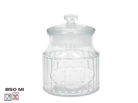Vintage stikla burka, 0.85 l, 11.50 x 11.50 x 16.00, KITCHEN&GO (8445393528540)