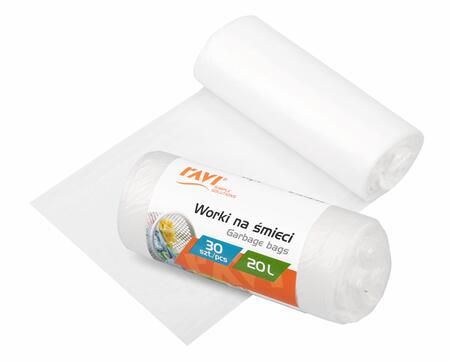 HDPE мешки для мусора, 20 л, 30 шт., 11 x 4.5 x 4.5, 10713, Simple Solution (10713)