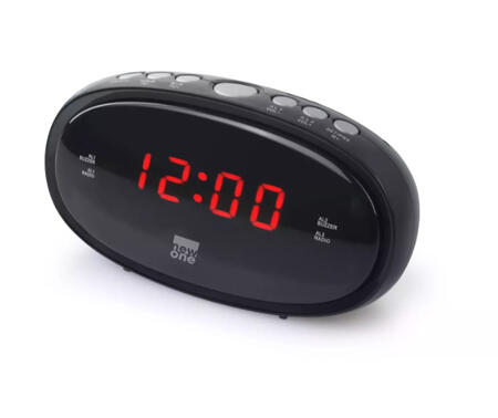 Pulksteņa radio, CR 100 melns NEW-ONE (CR 100)