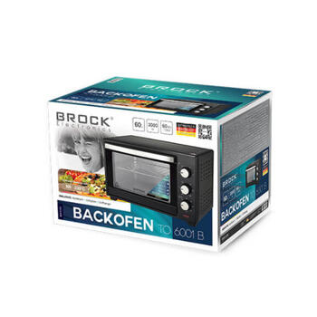 Духовка BROCK TO 6001 B 60L, 2000 Вт (TO 6001 B)
