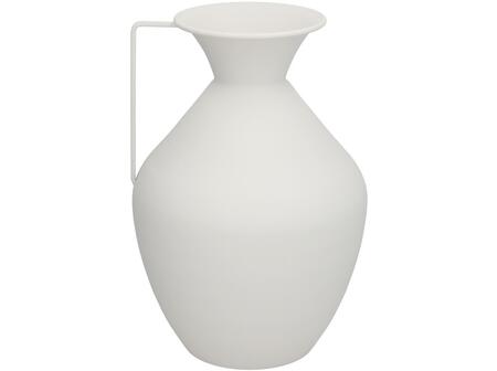 Ваза, белый металл, 15.5D x 36 x 24 см, DECORLIFE (8445393395845)