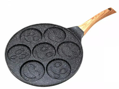 Panna pankūkām, alumīnija, marmora melna Ø26.5cm KINGHoff KH 1667 (KH 1667)