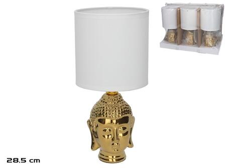 Keramikas galda lampa Buddha E14 izmērs 13.00 × 13.00 × 28.50 cm, DECORLIFE (8445393274904)