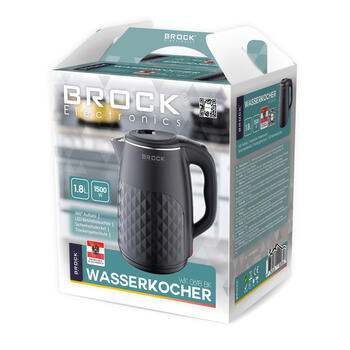Электрический чайник BROCK WK 0618 BK 1.8л, 1500Вт (WK 0618 BK)
