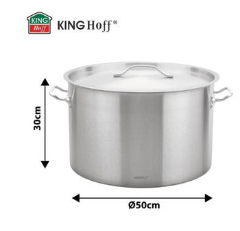 Katls, nerūsējošais tērauds, Ø50cm, 58L, KH 2028, Kinghoff (KH 2028)