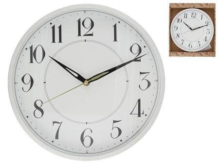 Sienas pulkstenis 30 cm, 30 x 30 x 4,5 cm, DECORLIFE (8445393406336)