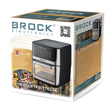 Конвекционная фритюрница BROCK DA 1000 BK 12 л, 1800 Вт (DA 1000 BK)