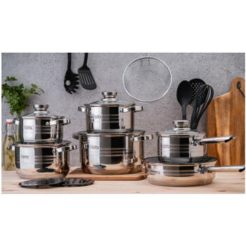 Набор кухонной посуды,20 предметов, 2,1 л (2 шт.) / 2,9 л / 3,9 л / 6,5 л, 5V1210R20B, Oliver Voltz (5V1210R20B)