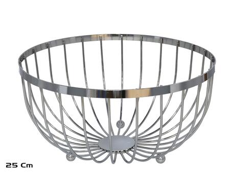 Metāla augļu trauks, 25.00 x 25.00 x 13.00, KITCHEN&GO (8445393199740)