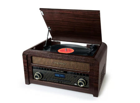 CD mikro mūzikas sistēma ar vinila plašu atskaņotāju un DAB+, 20W izejas jauda, MT 115 DAB, MUSE (MT 115 DAB)