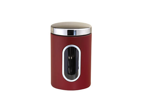 Nerūsējošā tērauda uzglabāšanas trauks, sarkans, 2.0L , Ø 12,1 × 19,6 cm, 46312, Michelino* (46312)