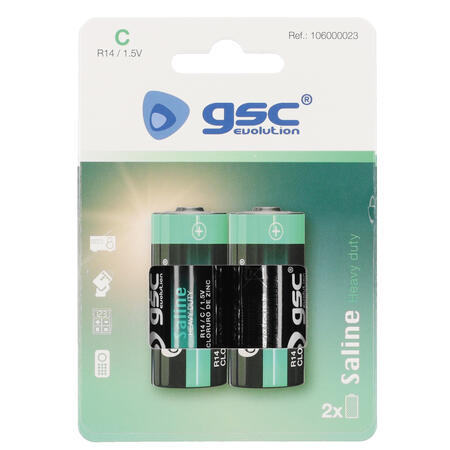 Батарейки GSC evolution Heavy Duty R14 (C), 2 шт./блистер, 106000023 (106000023)