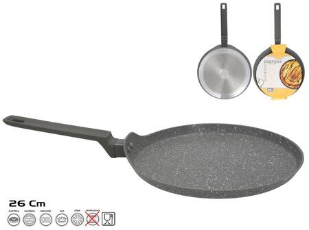 Pankūku panna 26 cm, granīta efekts, 26x46,5x2 cm, KITCHEN&GO (8445393392493)