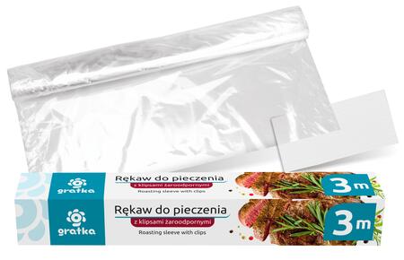 ГРАТКА Мешок для запекания с зажимами 3м х 29см, 4,5 х 4,5 х 31см, 00169, Гратка (00169)