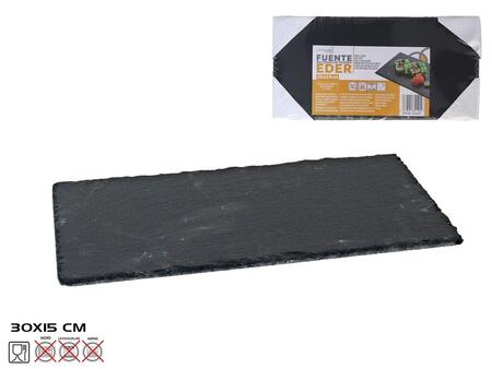 Сланцевая сервировочная тарелка, 1 x 15 x 30 см, KITCHEN&GO (8430540841900)