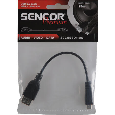 Sencor usb b micro / usb a ligzda (SCO 513 001)